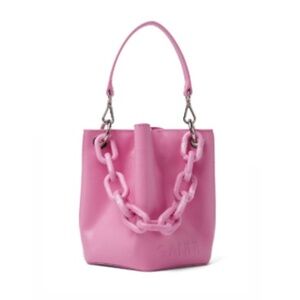 Ganni Pink Diamond Bucket Bag